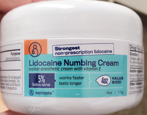 Welmate Lidocaine Numbing Cream