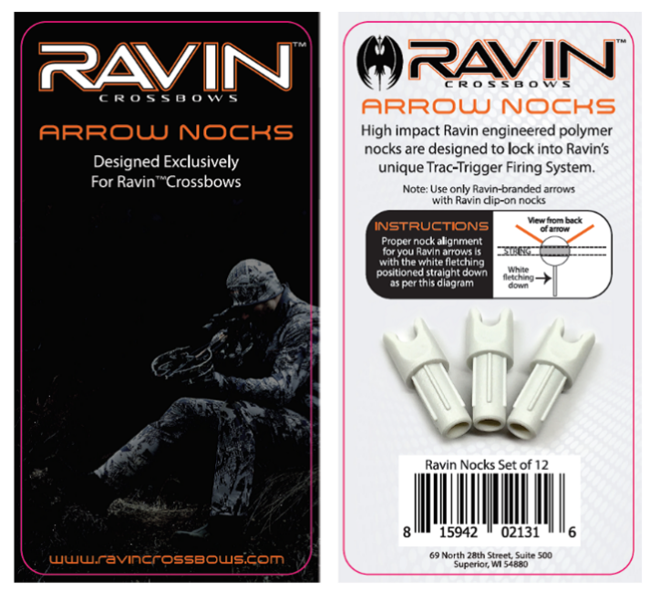 Ravin® white arrow nocks