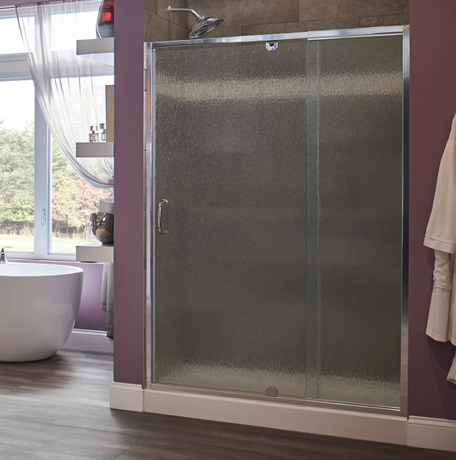 Glass shower doors and panels