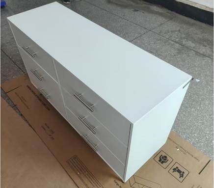 Recalled Shintenchi 6-Drawer Dresser, model SHX12077-WH (side)