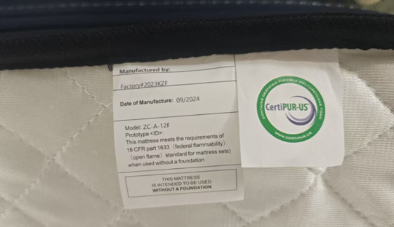 DINBooonLUX 12-Inch Full Size Mattresses Recalled Due to Risk of Serious Injury or Death from Fire; Violates Mandatory Standard for Mattress Flammability; Sold on Amazon by DINBooonLUX
