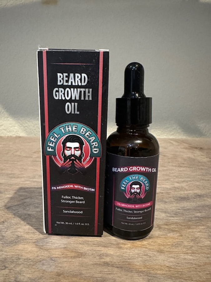 Recalled Feel The Beard Growth Oil Bottle