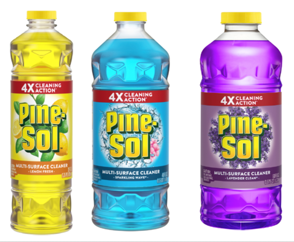 Products included in the 2022 recall: Pine-Sol Scented Multi-Surface Cleaners in Lemon Fresh, Sparking Wave, and Lavender Clean Scents
