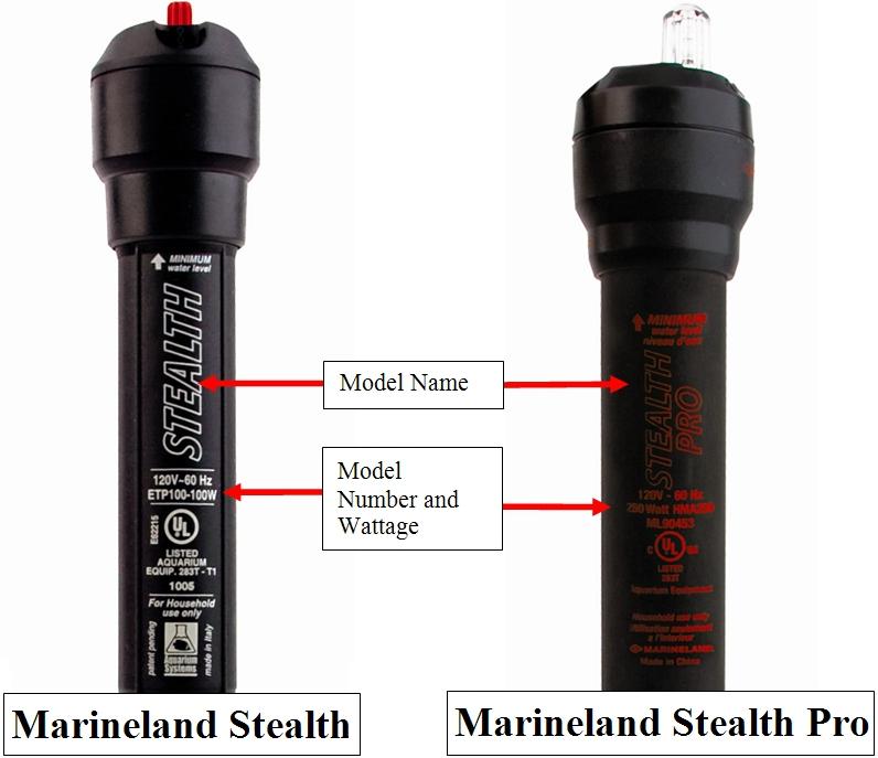 Marineland Stealth and Stealth Pro Aquarium Heaters