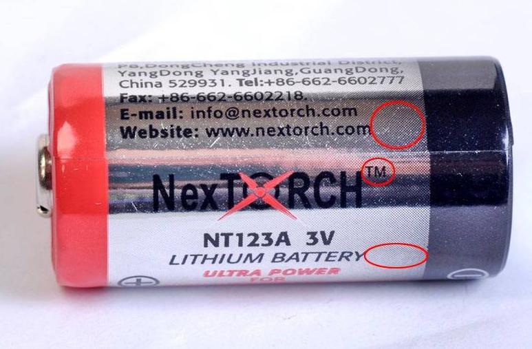 NexTorch™ NT123A flashlight batteries
