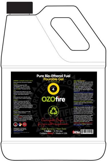 OZOfire™ Pourable Gel Fuel (Formula 4) and SUREFIRE™ Pourable Gel Fuel (Formula 4) Bottles