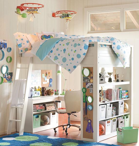 PBteen Sleep and Study Loft Beds