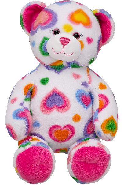 Colorful Hearts Teddy Bears