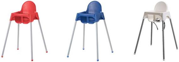 ikea high chair blue