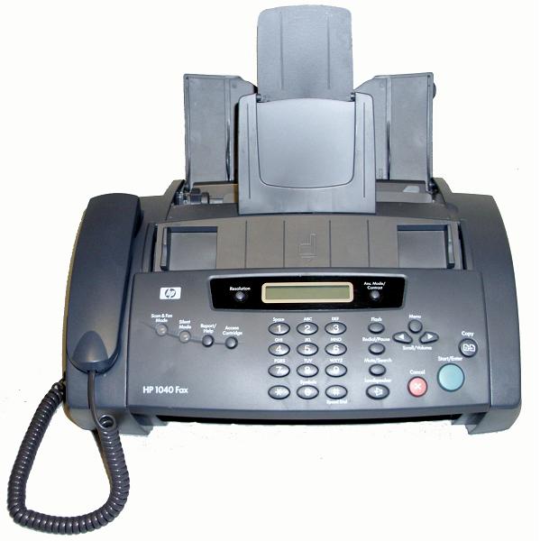 Recalled HP fax machine