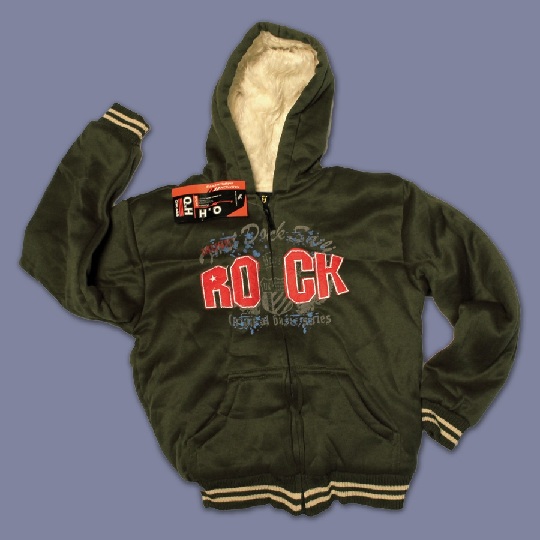 Bonded Apparel dd's Discounts 'ROCK' 'AB Sportwear' SX, QH Boys' Zip-front Hooded Jackets