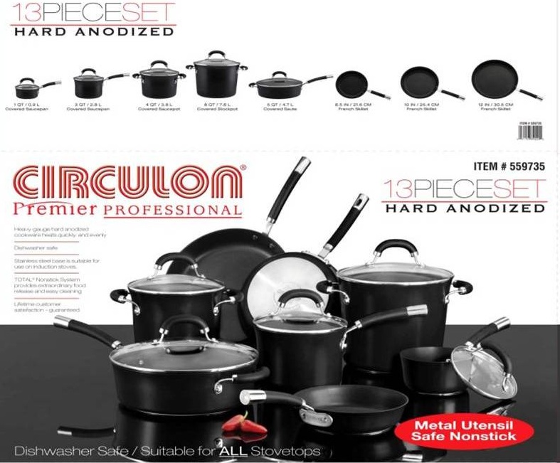 Meyer Corporation Costco Circulon Premier Professional cookware sets