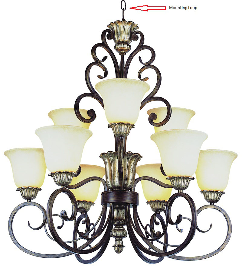 Portfolio and Transglobe nine-light chandeliers