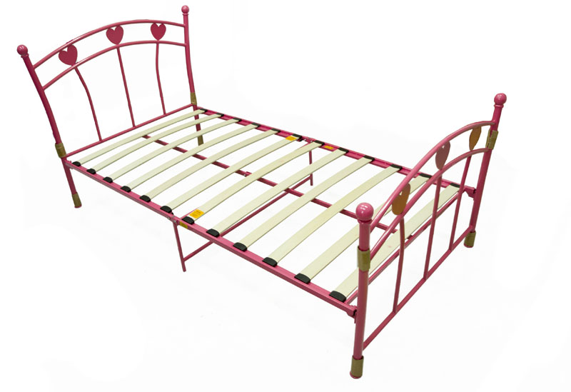 Sleepharmony Metal Youth Beds in pink