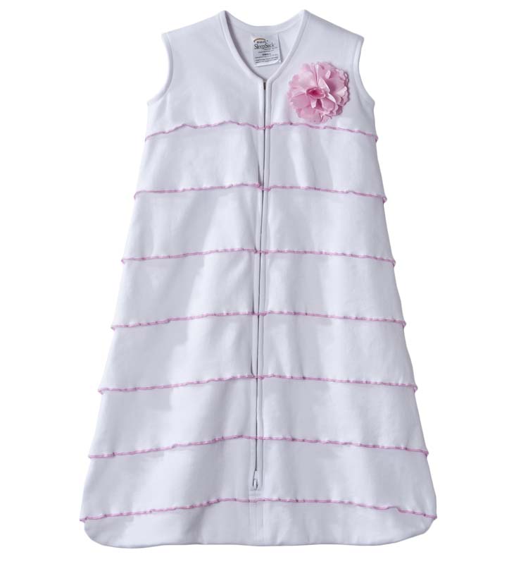 HALO® SleepSack® Wearable Blankets with Pink Satin Flowers