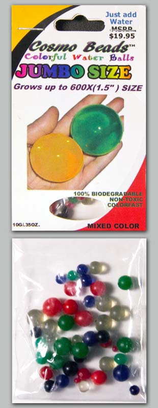 Water-absorbing polymer beads