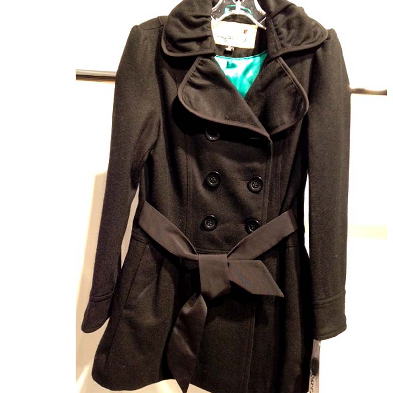 Girls' Sugarfly Peacoats with a waist drawstring