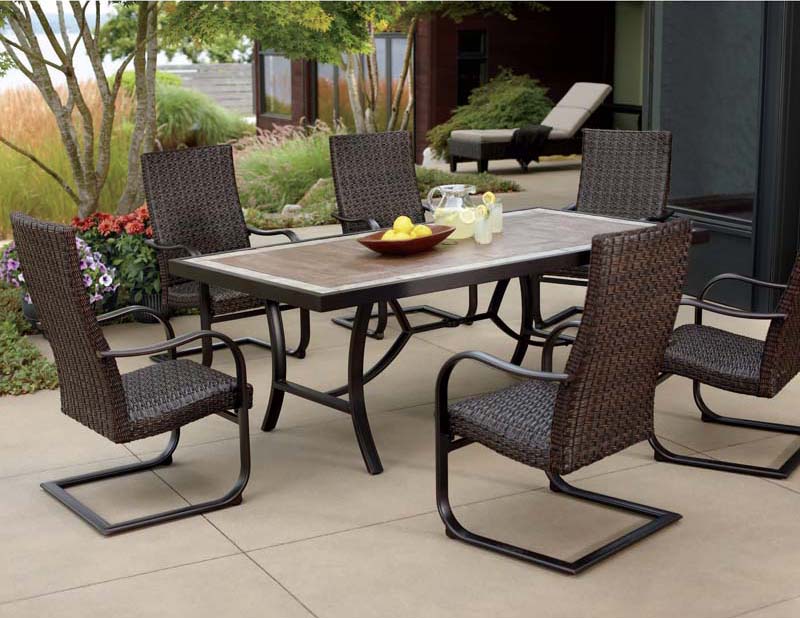 Fairview 7-Piece Patio Woven Dining Set