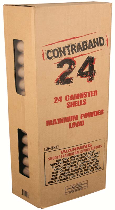 Canister shell fireworks kits