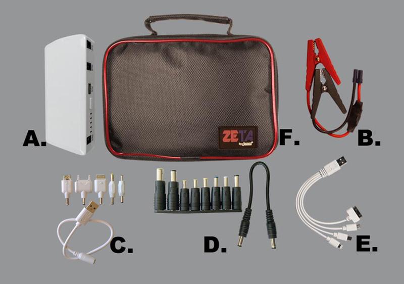 ZETA by Jackco Pocket Jump Starter - Deluxe Set