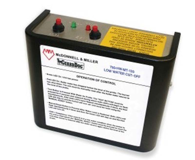 McDonnell & Miller Low Water Cut-Off control units for hot water or steam boilers