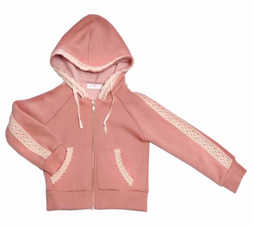 Recalled Girls’ blush hoodie jacket