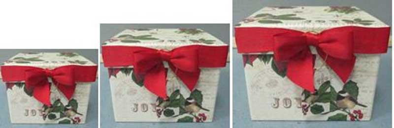 Ashland® holiday paper boxes
