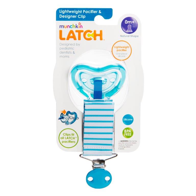 Latch™ lightweight pacifiers and clips