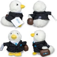 Communicorp 6" Aflac Plush Promotional Ducks — About 600,000 - safety alert, image 2