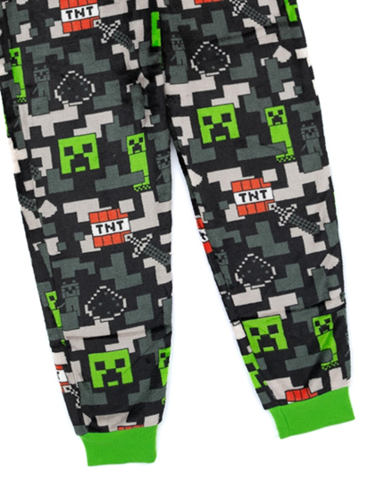 Premier P Vanilla Underground "Minecraft TNT" One-Piece Pajamas — About 1,570 - safety alert, image 2