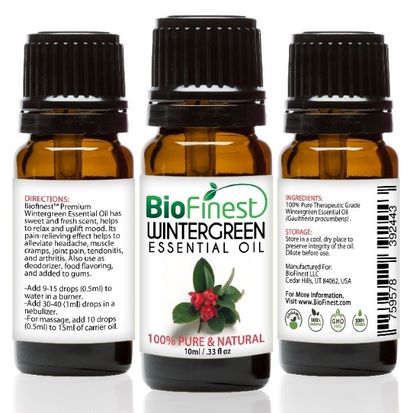 Recalled BioFinest Wintergreen Essential Oil (10 mL)