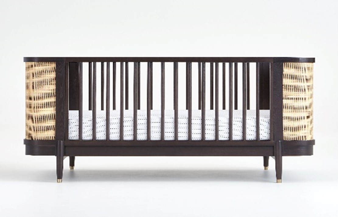 Thornhill Dark Brown and Natural Baby Cribs