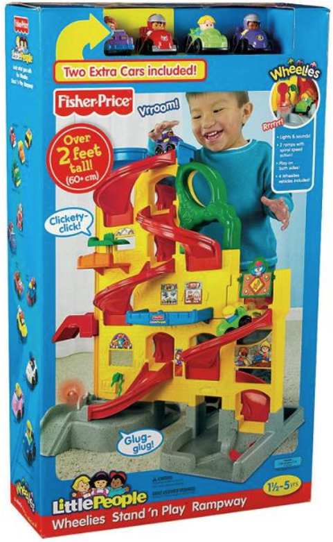 fisher price wheelies stand n play rampway