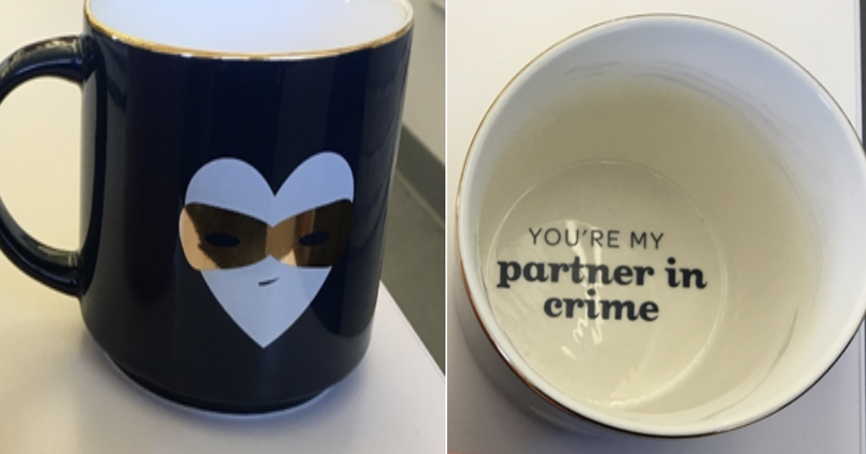 Recalled DAVIDsTEA Partner in Crime Valentine’s Day stackable mug