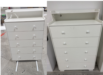 Furnulem 5-Drawer Dressers