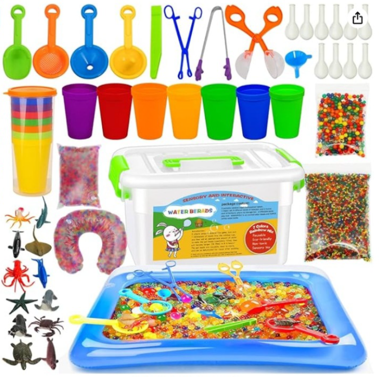 Tuladuo Water Bead Set (with ocean animal toys and inflatable mat)