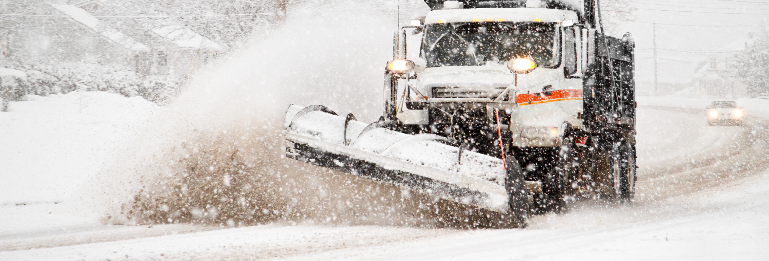 Winter Storm and Plow Truck