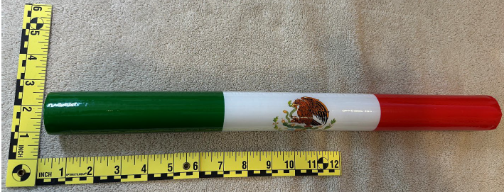 Recalled Light‑Up Foam Stick (Item No. SS041‑M) – Model Wrapped with Mexican Flag Design