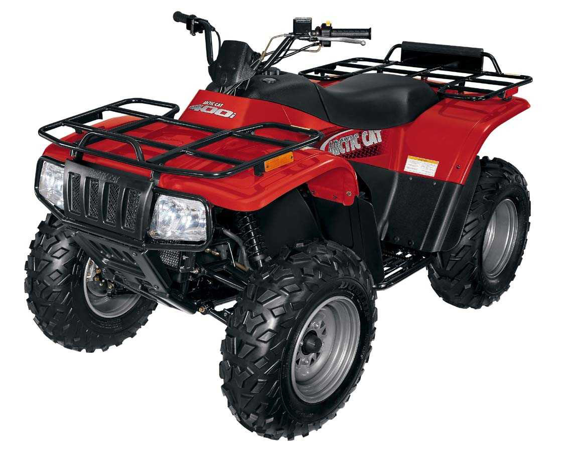 Arctic Cat ATVs with the following model names: 250, 300, 300 Massey Ferguson, 375, 400, 400i, 500, TBX 500 and 500i