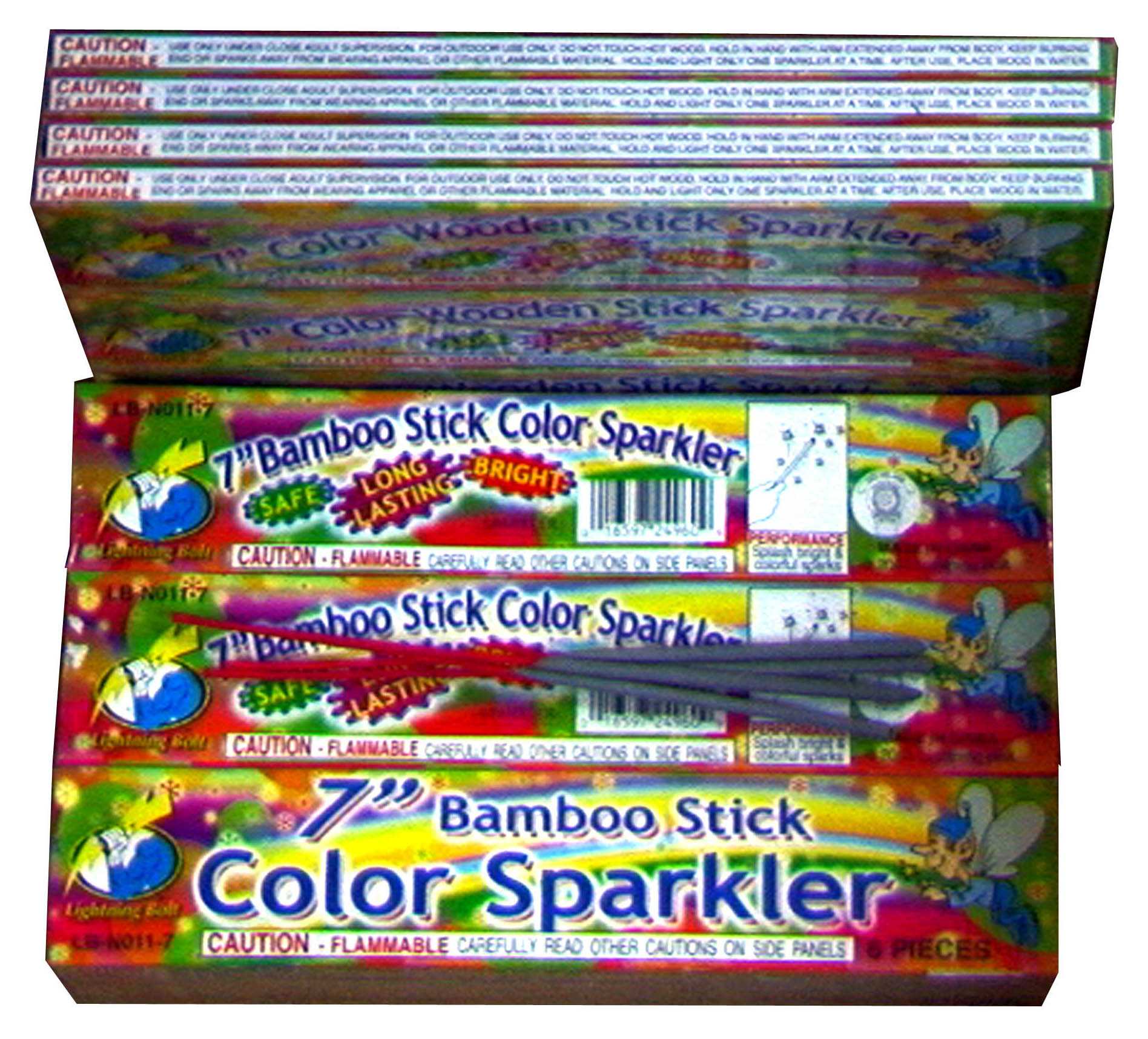 Bamboo Stick Color Sparklers
