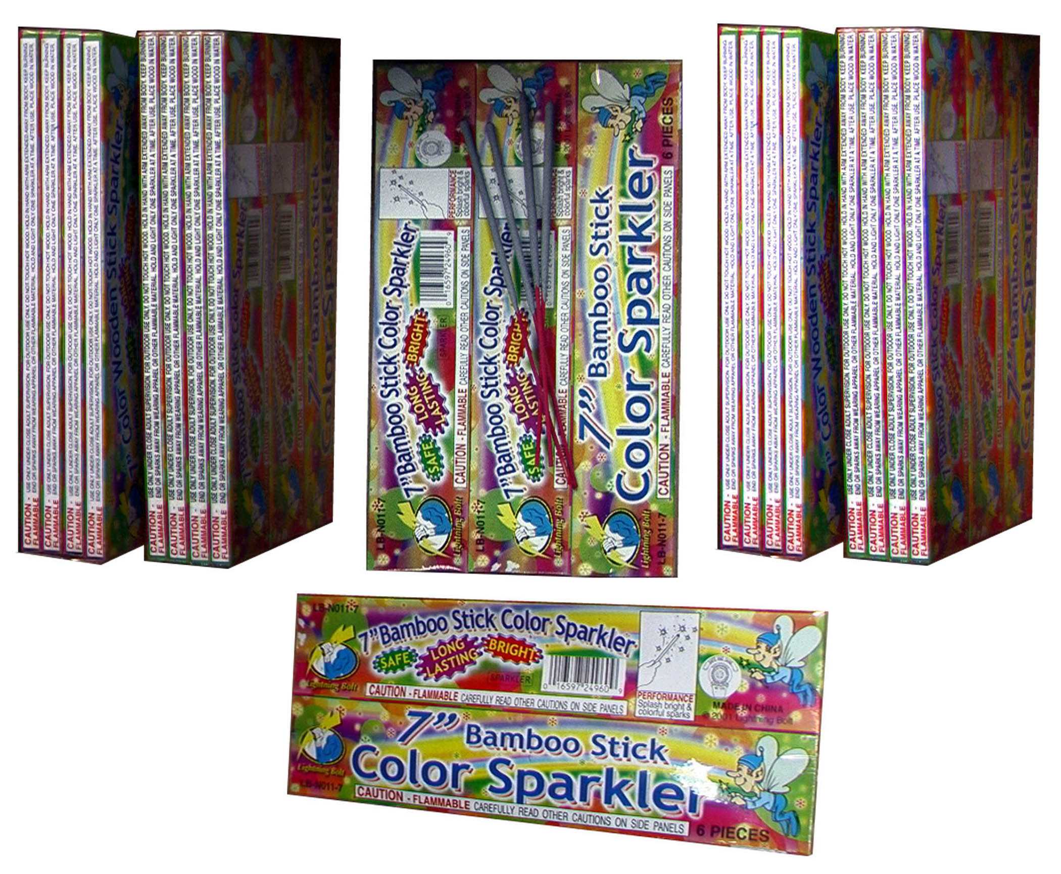 Bamboo Stick Color Sparklers