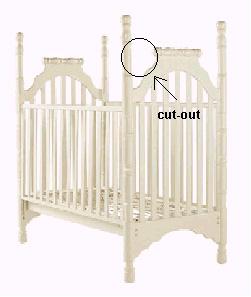 "Molly" and "Betsy" style wooden cribs