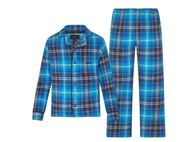Conjunto de pijama de Skims Body (a cuadros, azul) retirado del mercado 
