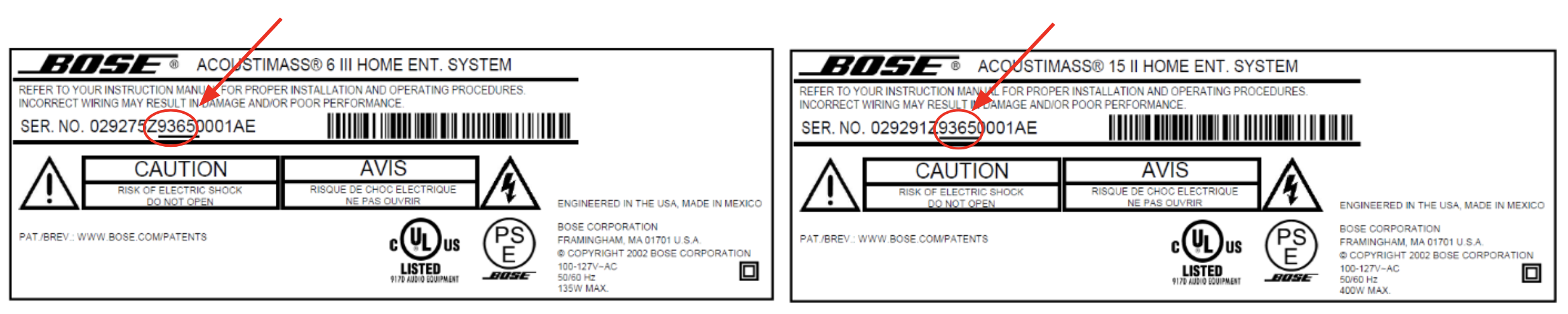 Bose Recalls Acoustimass®, Lifestyle® and Companion™ Bass Modules