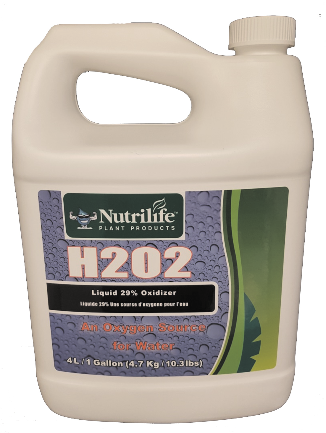 Nutrilife 29% hydrogen peroxide (H202) one-gallon bottles