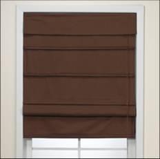 Thermal Sailcloth and Matchstick Bamboo Roman Shades