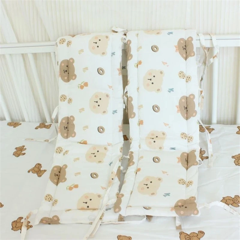 Recalled Padded Crib Bumper in the Color of Teddy Bear