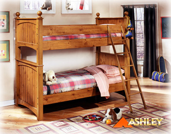 Ashley "Trails End," "Cottage Retreat," and "Stages" bunk beds