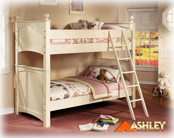 Ashley "Trails End," "Cottage Retreat," and "Stages" bunk beds