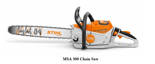 STIHL Recalls MSA 300 Chain Saws Due to Laceration Hazard